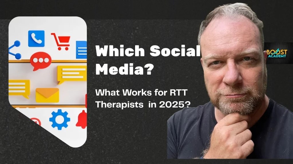 Which social media works best for RTT therapists and hypnotherapists?
