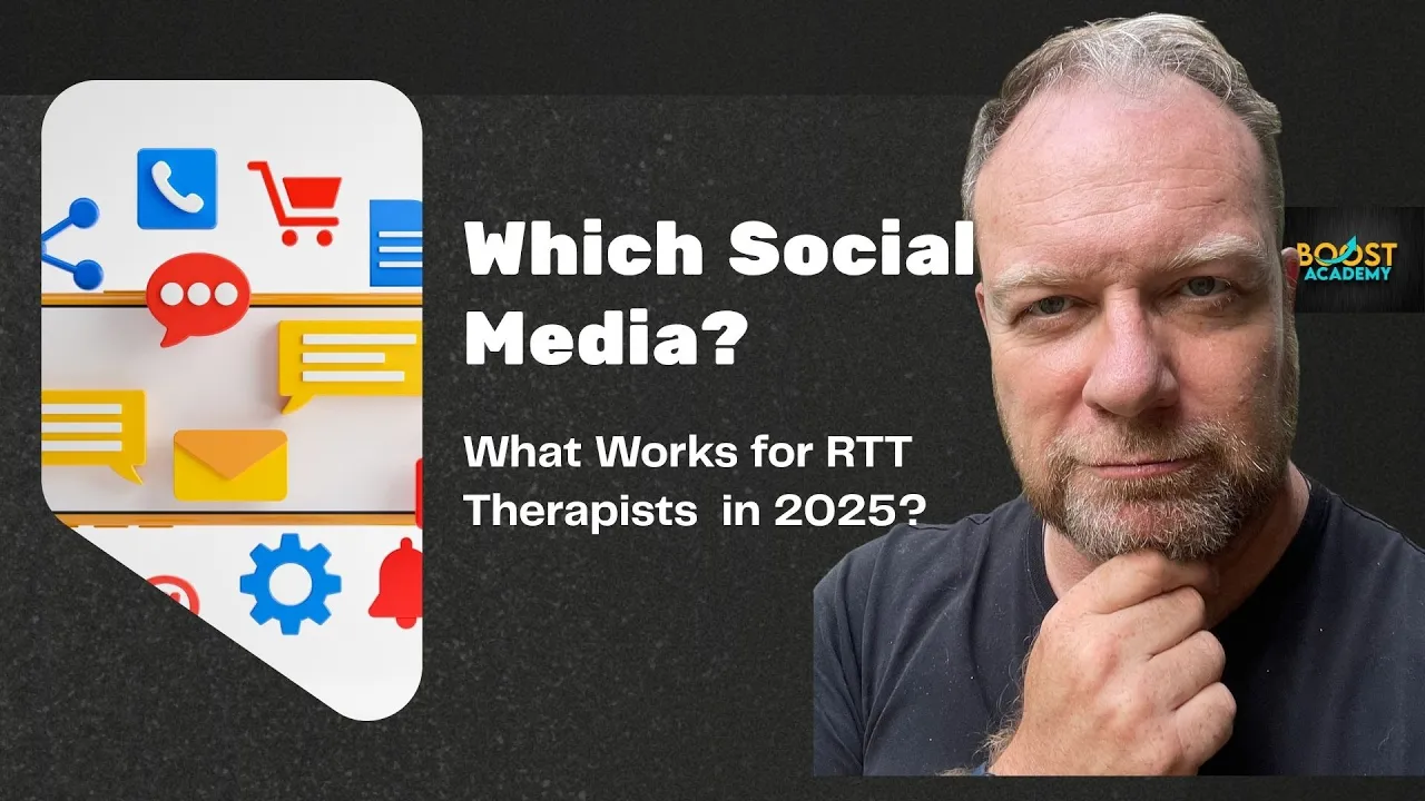 Which social media works best for RTT therapists and hypnotherapists?