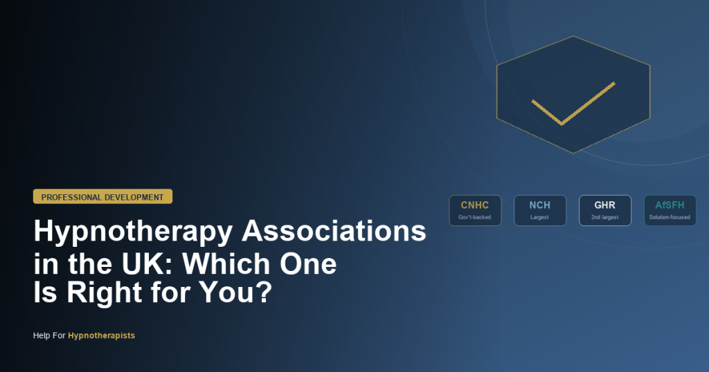 Hypnotherapy associations in the UK